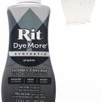 Rit DyeMore 7 Oz. Synthetic Liquid Fiber Dye Single Pack with Plastic Gloves for Clothing, Décor, and Crafts – Graphite-0