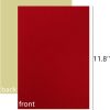 Mesheshe 10PCS Self Adhesive Felt, DIY Self Adhesive Fabric for Art & Crafts, Peel and Stick Felt for Drawer/Jewelry Box Felt Liner, A4 Size (8.3" x 11.8", Red)-1
