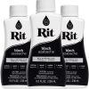 Rit All-Purpose Liquid Dye, Black, 3-Pack liquid glass