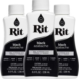 Rit All-Purpose Liquid Dye, Black, 3-Pack-0