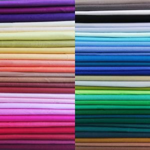 50pcs 5X 5 inches Multicolor Cotton Fabric Bundle Squares for Quilting Sewing, Precut Fabric Squares for Craft,Solid-0