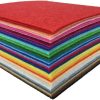 flic-flac 16PCS 8 x 12 inches (20 x 30cm) Assorted Color Felt Fabric Sheets Patchwork Sewing DIY Craft 1mm Thick-0