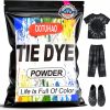 Tie Dye Powder, Black Tie Dye for Clothes, Fabric Dye, Permanent & Washfast Powder Tie Dyes, Creative Dyes for Clothes (Black,2 OZ) powder bowl