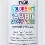 Tulip ColorShot Instant Fabric Spray Paint, Permanent Color Spray-On Fabric Paint, 3oz. White-0