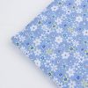 7Pcs 20" x 20" Cotton Fabric DIY Making Supplies Quilting Patchwork Fabric Fat Quarter Bundles DIY for Quilting Cotton Patchwork Cushions (Blue, 20" x 20")-2