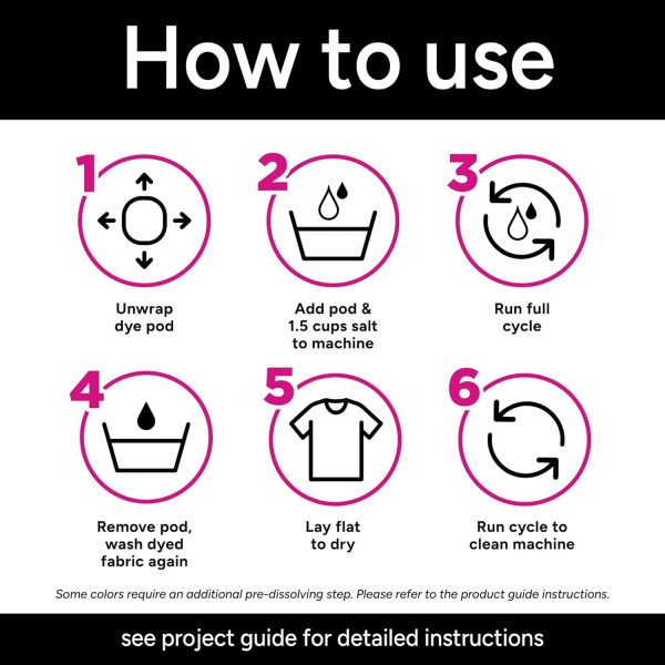 Tulip Fabric Dye Pod Blackout (Black), Permanent Dye for Clothes and Fabric-3