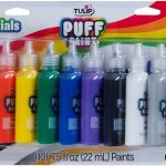 TULIP Puff Paint Essential Rainbow Colors 10-pack, Multi-Surface, Premium Quality, Nontoxic & Waterproof Craft Paint, Permanent on Fabric, 10-pack-0