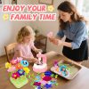 185pcs DIY Fabric Flower Bouquet Craft Kits for Kids Ages 3-12, STEM Educational Arts and Crafts Handmade Flower Making Kit Toy for Toddler Girls 3 4 5 6 7 8 9 10 11 12 Years Birthdays Christmas Gift-2