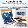 Jacquard Cyanotype Kit – Sun Printing Kit for Paper, Fabric and More, Complete Cyanotype Kit with Pre-Measured Chemicals, Easy-to-Use Cyanotype Chemicals for Cyanotype Fabric, Sunprint Kit Projects kitsch