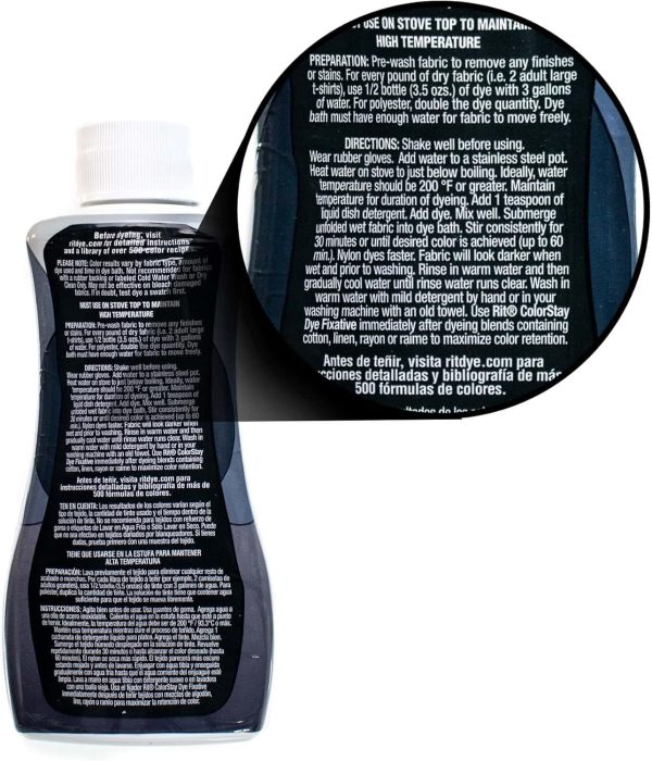 Synthetic RIT Dye Wide Selection of Colors + Color Fixative-2