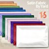 Homiest White Satin Fabric by The Yard, 1 Yard x 58 Inch Charmeuse Satin Fabric Silky & Shiny Cloth Fabric, Smooth Bridal Satin Fabric for Wedding Dress, Clothing Making, DIY Crafts, Sewing-2