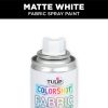 Tulip ColorShot Instant Fabric Spray Paint, Permanent Color Spray-On Fabric Paint, 3oz. White-2