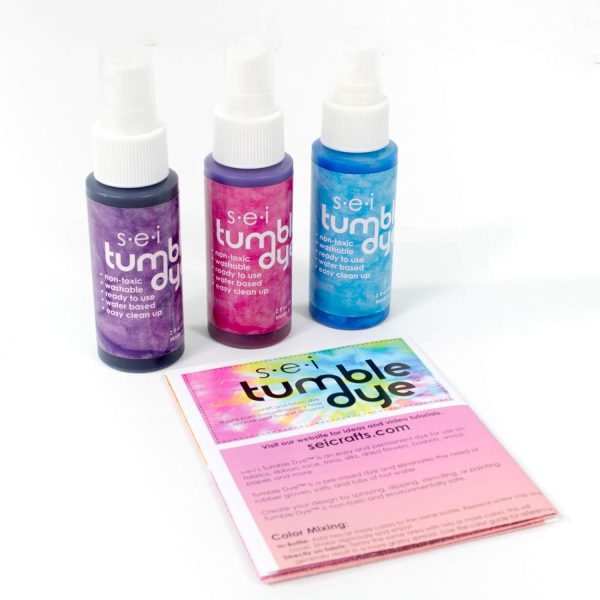 S.E.I. Girly Tie Dye Kit 3 Pack: Pre-Mixed Spray Tie Dye Kit, Easy-to-Use, Non-Toxic Fabric Dye in Desert Purple, Turquoise, and Magenta tieba