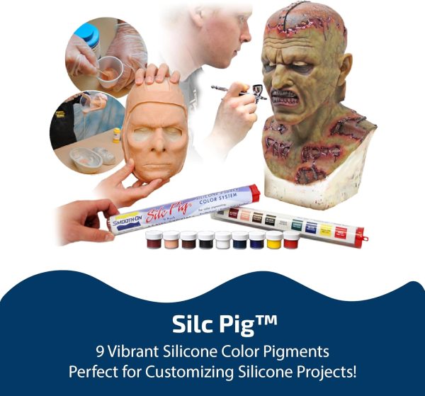 Smooth-On Silc Pig™ Color Pigments for Silicone, 9-Pack Sampler silco