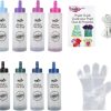 Tulip One-Step Tie-Dye Kit Celestial, Large Party Activity, Permanent Fabric Dye, Vibrant Galaxy Color Palette: Purple, Pink, Blue, Black, Easy Clean-up, 8 Fun Techniques Included, 8 Full Size Bottles-2