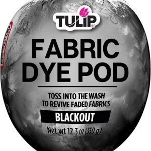 Tulip Fabric Dye Pod Blackout (Black), Permanent Dye for Clothes and Fabric-0