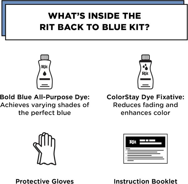 Rit Back to Blue Denim Dye Kit-1