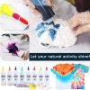 WINSONS Tie Dye Kit, 8 Colours Non Toxic Permanent Fabric Dye Art Set for Kids Women for Homemade Party Creative Group Activities DIY Gift kitchen