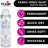 Tulip ColorShot Instant Fabric Spray Paint, Permanent Color Spray-On Fabric Paint, 3oz. White-1