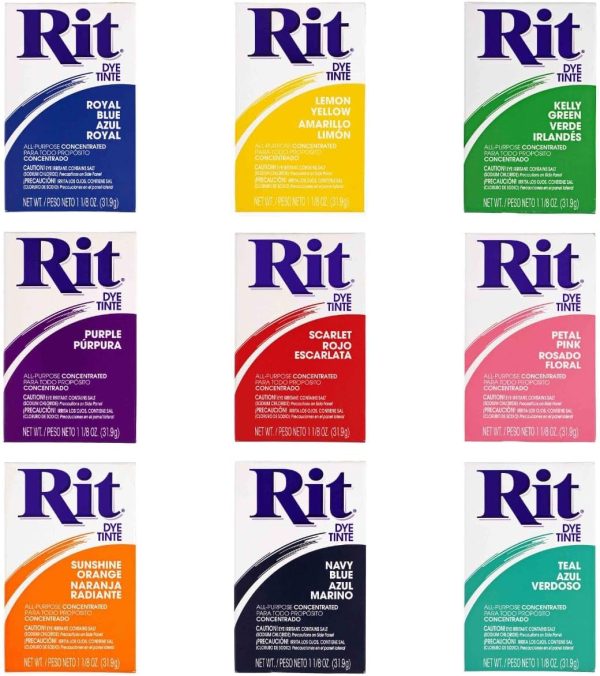 All Purpose Concentrated Rit Dye Powder Single Pack with Plastic Gloves for Clothing, Décor, and Crafts – Color Remover-2