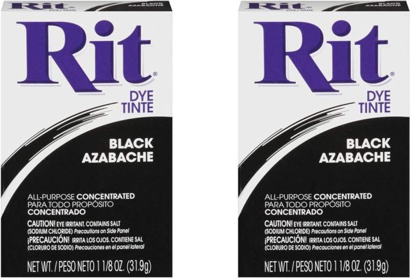 Rit All-Purpose Powder Dye, Black (2 pack) rituals