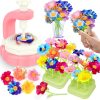 185pcs DIY Fabric Flower Bouquet Craft Kits for Kids Ages 3-12, STEM Educational Arts and Crafts Handmade Flower Making Kit Toy for Toddler Girls 3 4 5 6 7 8 9 10 11 12 Years Birthdays Christmas Gift-0