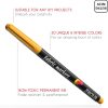 Zenacolor 20 Fabric Markers Pens Set - Indelible and Permanent Fabric Paint Fine Point Textile Marker Pen-2