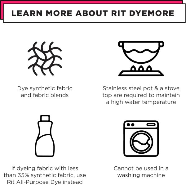Rit DyeMore Synthetic Fiber Dye, Plum Berry-2
