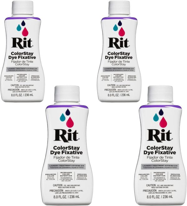 Rit Dyes Fixative Liquid 8 oz. Bottle [Pack of 4 ] ritz