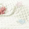 Homiest Minky Dot Fabric by The Yard, 1 Yard x 60 Inch Wide Soft Plush Fabric White Fleece Fabric, Cuddle Minky Fabric for Blanket, Pillow Covers, Clothing Making, Scarf, Beanie, Sewing-2