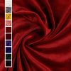 HOTGODEN Stretch Velvet Fabric by The Yard: Red 63" Wide 2 Yards 95% Polyester 5% Spandex Velvet Fabric for DIY Sewing, Upholstery, Apparel, Costume, Craft-0