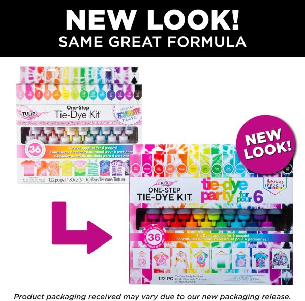 Tulip One Step Tie Dye Kit: Tie Dye Party Supplies, 18 bottles-3