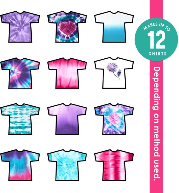 S.E.I. Girly Tie Dye Kit 3 Pack: Pre-Mixed Spray Tie Dye Kit, Easy-to-Use, Non-Toxic Fabric Dye in Desert Purple, Turquoise, and Magenta enterprise