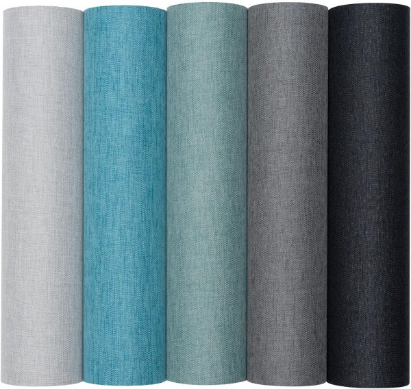 10pcs Book Cloth,14”x10”,Fabric Surface and Paper Backed for Book Binding Fabric,5 Colors Bookbinding Cloth for DIY Book Cover Bookbinding Paper (Style A)-3