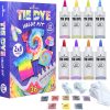 WINSONS Tie Dye Kit, 8 Colours Non Toxic Permanent Fabric Dye Art Set for Kids Women for Homemade Party Creative Group Activities DIY Gift winston strawn
