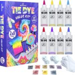 WINSONS Tie Dye Kit, 8 Colours Non Toxic Permanent Fabric Dye Art Set for Kids Women for Homemade Party Creative Group Activities DIY Gift winston strawn