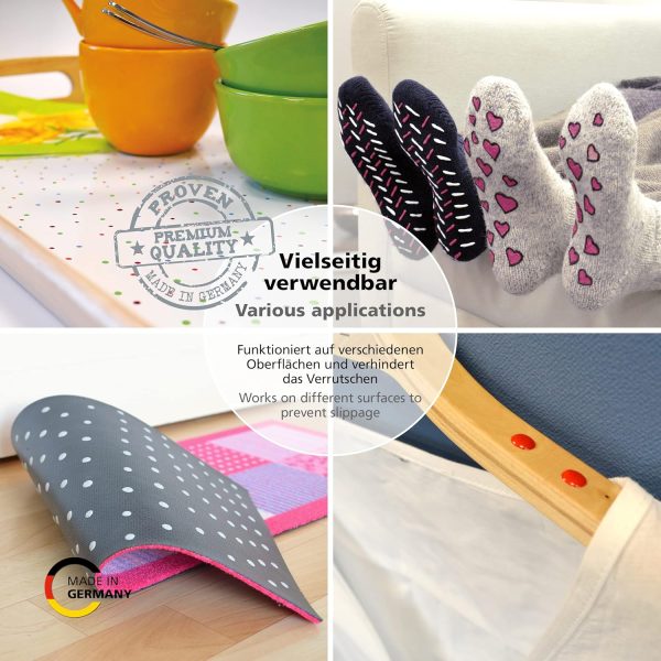 Viva Decor ABS Sock Stop (2.77 Fl oz, Transparent) - Fabric Paint for Non-Slip Socks, Bath Mats & More - Latex-Free, Water-Based, Washable - Secure Traction for All Surfaces-3