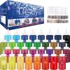 Tie Dye Kit 32 Color All-in-one Clothing Dye Kit, Permanent Fabric Dye for Kids, Adults, Large Group Handmade Party Activity, DIY Bright Neon Tye Dye Accessories coloros