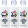 Tulip Puff Paint Slick White 4 Fl Oz (Pack of 3)-0