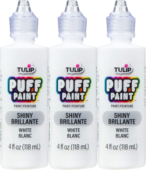 Tulip Puff Paint Slick White 4 Fl Oz (Pack of 3)-0