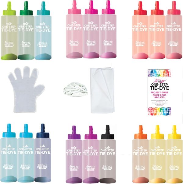 Tulip One Step Tie Dye Kit: Tie Dye Party Supplies, 18 bottles-4