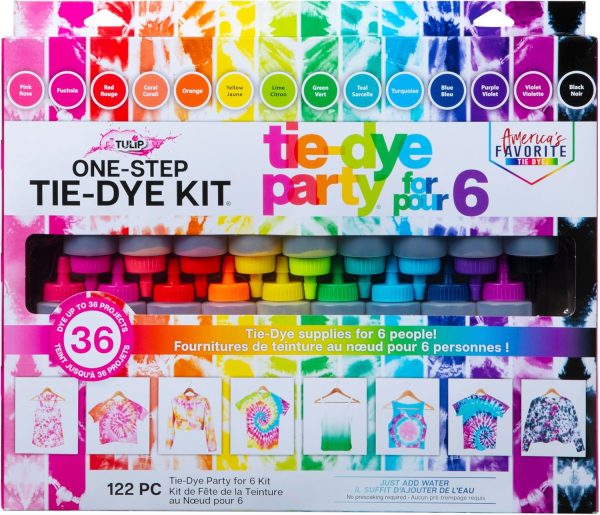 Tulip One Step Tie Dye Kit: Tie Dye Party Supplies, 18 bottles onenote