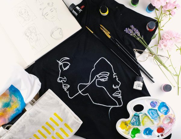 Mont Marte Permanent Fabric Paint Set 8 x 20ml Vivid Colours for Textile, Fabric, T-Shirt, Canvas, Wood, Ceramic, Glass-2