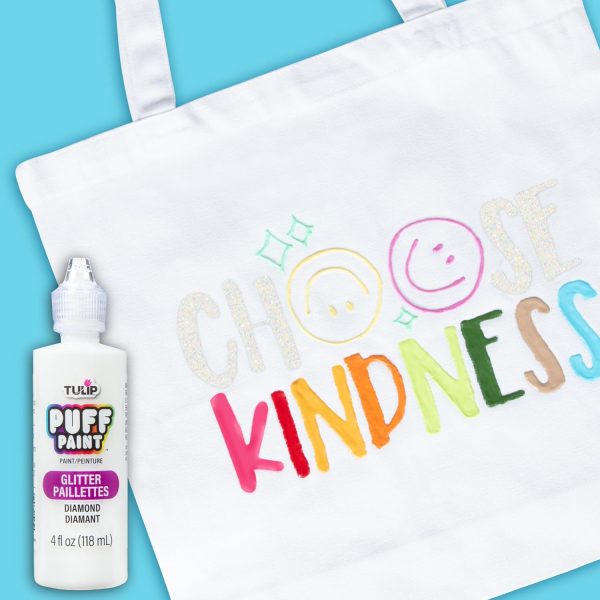 Tulip 16065 Dimensional Fabric Paint 4oz Glitter Diamond, 4 Fl Oz (Pack of 1) Packaging may vary-1