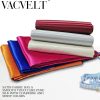VACVELT Charmeuse Satin Fabric by The Yard, 60 Inch Wide Black Satin Fabric Shiny & Soft Cloth Fabric, Silky Satin Fabric for Bridal Dress, Wedding Decorations, Crafts, Sewing, Draping (1 Yard)-1
