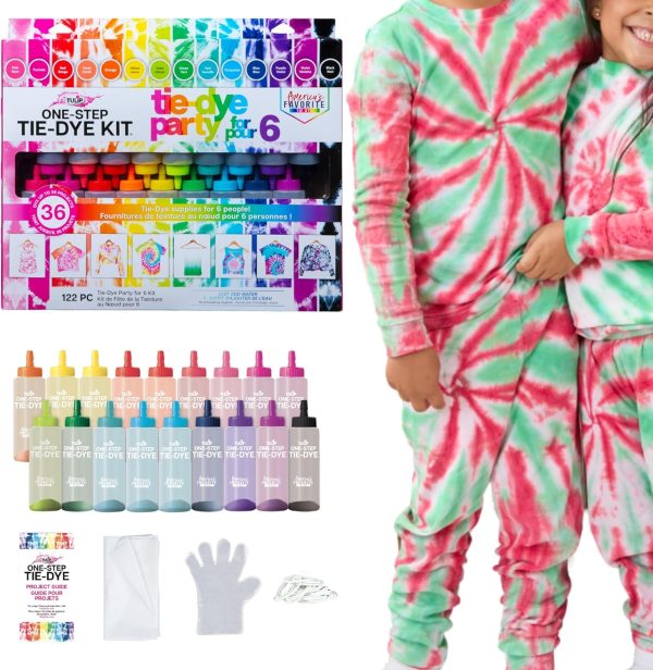 Tulip One Step Tie Dye Kit: Tie Dye Party Supplies, 18 bottles-2