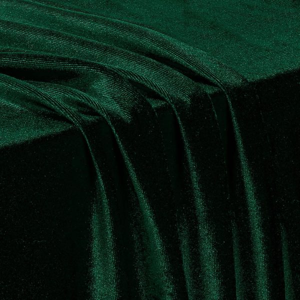 P Pothuiny Dark Green Velvet Fabric by The Yard, 1 Yard x 60 Inch Wide Luxury & Soft Stretchy Velvet Cloth Fabric for Sewing, Apparel, Upholstery - 90% Polyester 10% Spandex-2