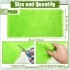 Jetec 4 Pcs Lime Green Faux Fur 10 x 20 Inch Christmas Faux Fur Fabric Squares Fluffy Halloween Fabric Patches Winter Soft Plush for DIY Craft, Gnomes, Cosplay Costume, Decoration-1