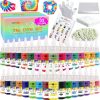 HTVRONT Tie Dye Kit - 32 Vibrant Colors Pre-Filled Bottles Tyedyedye Kit, Permanent Non-Toxic for Large Groups Kids Adults,Tye Fabric Textile Handmade Party(Just Add Water)-0