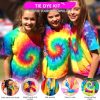 HTVRONT Tie Dye Kit - 32 Vibrant Colors Pre-Filled Bottles Tyedyedye Kit, Permanent Non-Toxic for Large Groups Kids Adults,Tye Fabric Textile Handmade Party(Just Add Water)-4